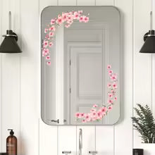 1PC Creative floral window stickers with cute peach blossom patterns, suitable for decorating living rooms, bedrooms, home furni