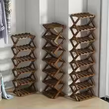 Multi-Layer Foldable Shelf for Small Dormitories Entrance Narrow Storage Rack Household Simple Organization Shoe Rack