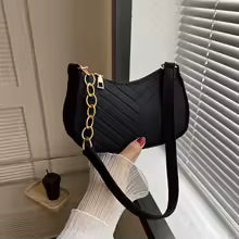 Mini Shoulder Bags for Women Fashion Felt Women's Bag Design Advanced Underarm Handbags Beautiful Purses Crescent SaddleBag 2025