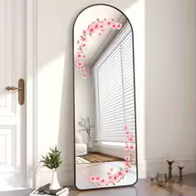 1PC Creative floral window stickers with cute peach blossom patterns, suitable for decorating living rooms, bedrooms, home furni