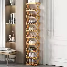 Multi-Layer Foldable Shelf for Small Dormitories Entrance Narrow Storage Rack Household Simple Organization Shoe Rack