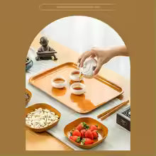 10PCS 14cm Tableware Plastic Round Dessert Plate Japanese-style For Fruit Vegetable Snack Dessert Plate Tray Decorative 2024